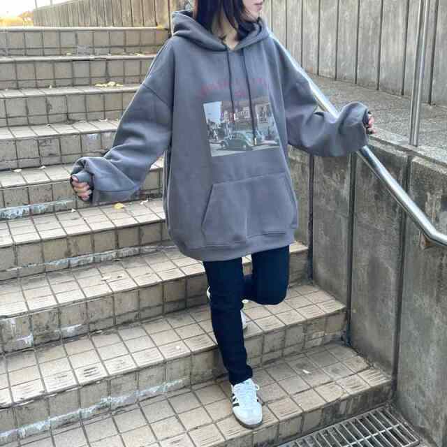 転写ロゴパーカー