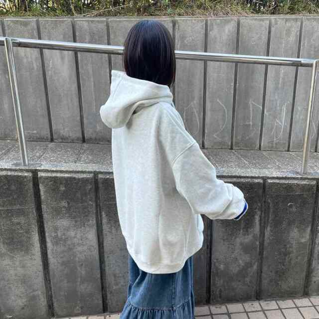 転写ロゴパーカー