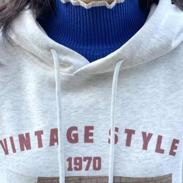 転写ロゴパーカー