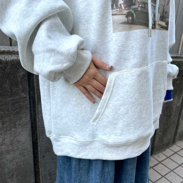 転写ロゴパーカー