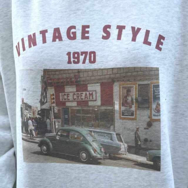 転写ロゴパーカー