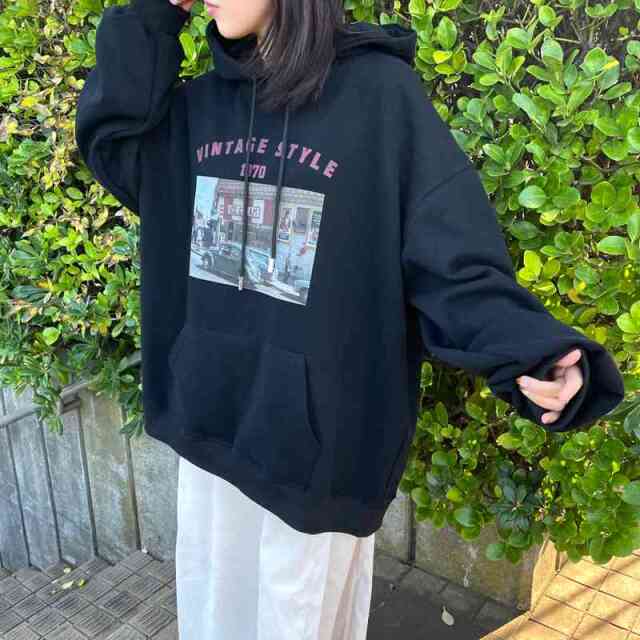 転写ロゴパーカー