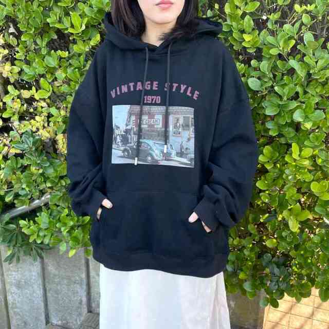 転写ロゴパーカー