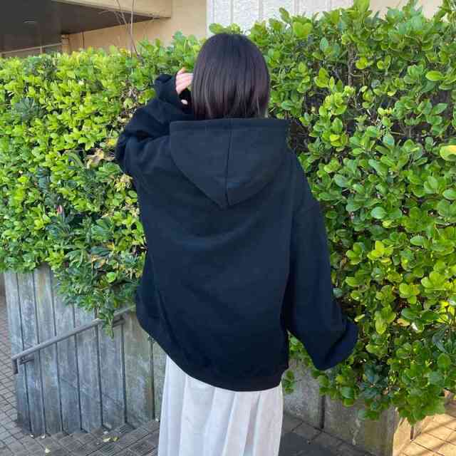 転写ロゴパーカー