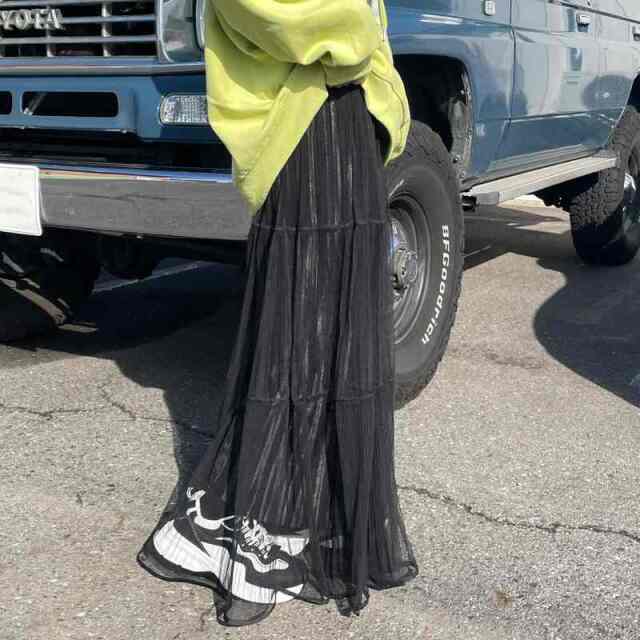 チュールラメプリーツスカート