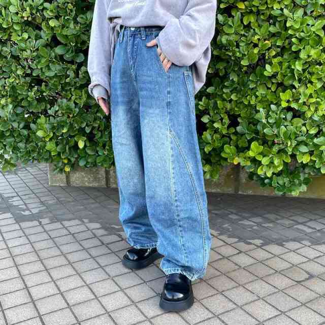 デニムバレルパンツ