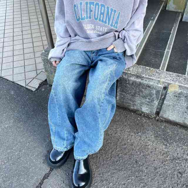 デニムバレルパンツ