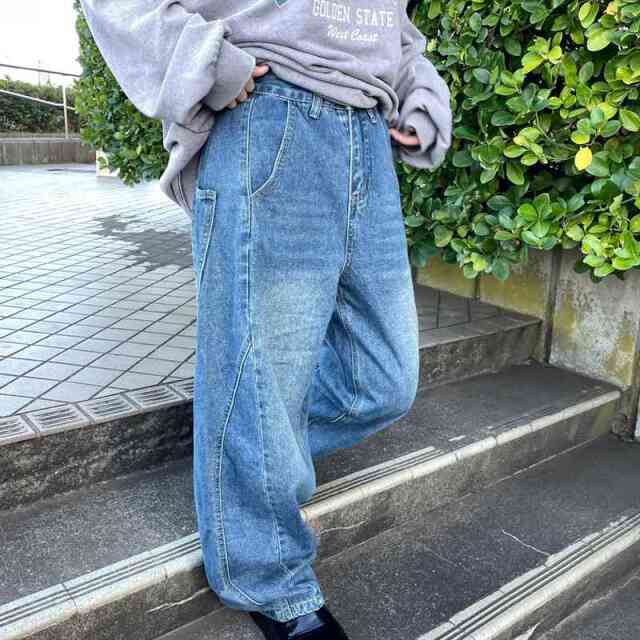 デニムバレルパンツ