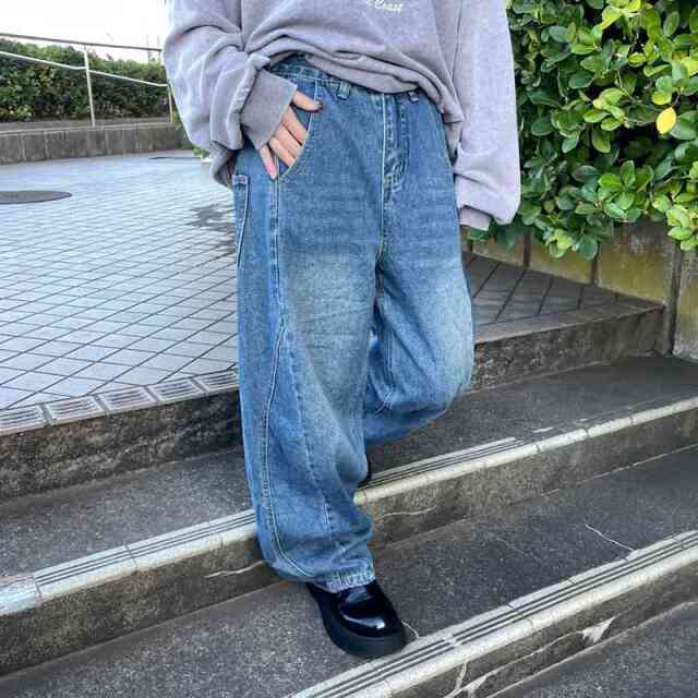 デニムバレルパンツ