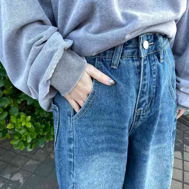 デニムバレルパンツ