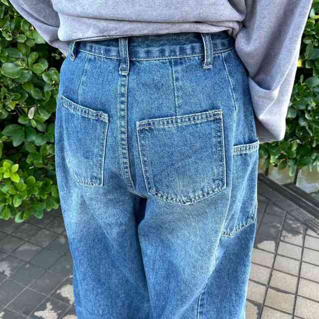 デニムバレルパンツ
