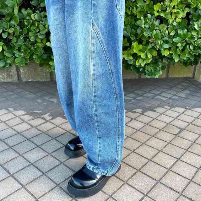 デニムバレルパンツ