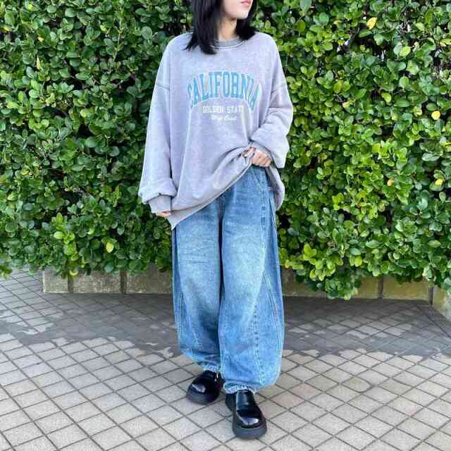 デニムバレルパンツ