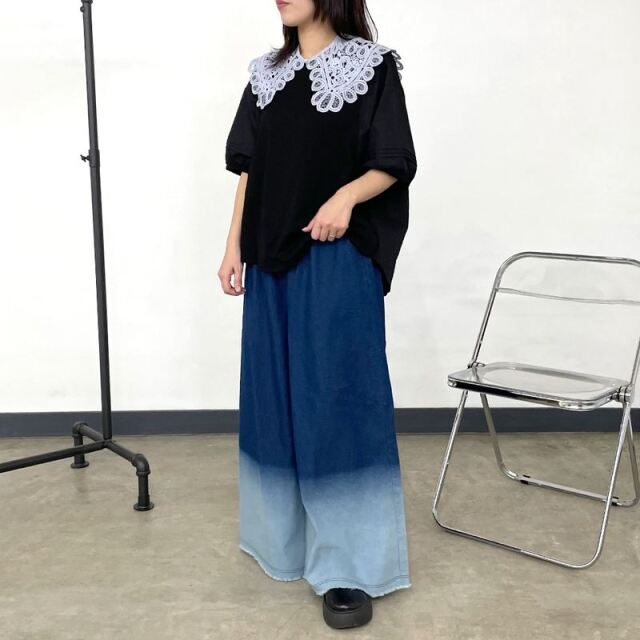 グラデーションデニムパンツ