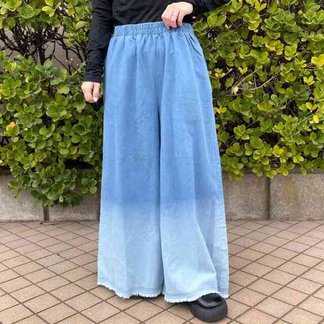 グラデーションデニムパンツ