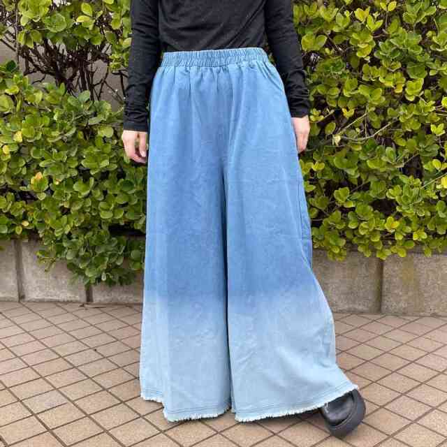 グラデーションデニムパンツ