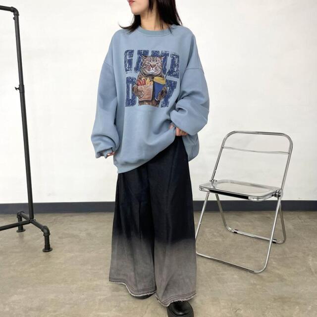 グラデーションデニムパンツ