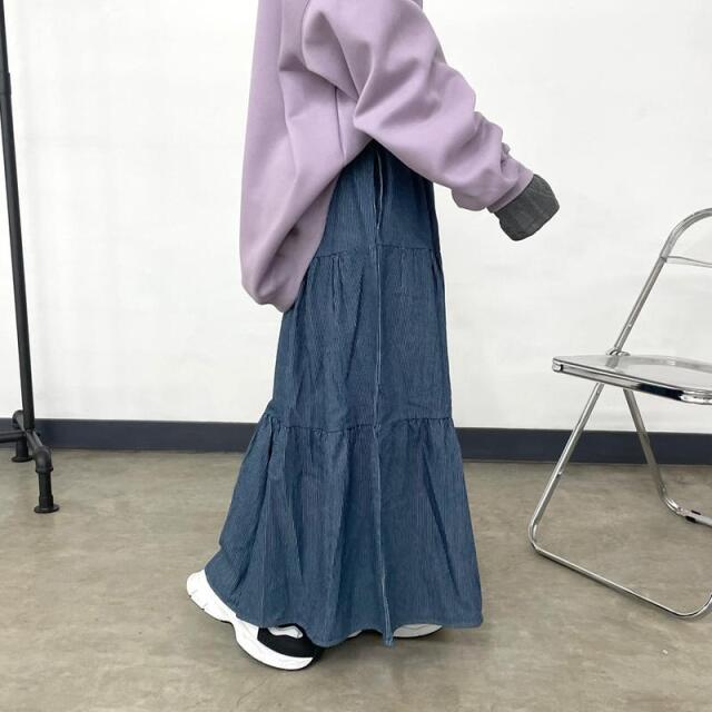 ヒッコリーティアードスカート