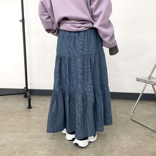 ヒッコリーティアードスカート