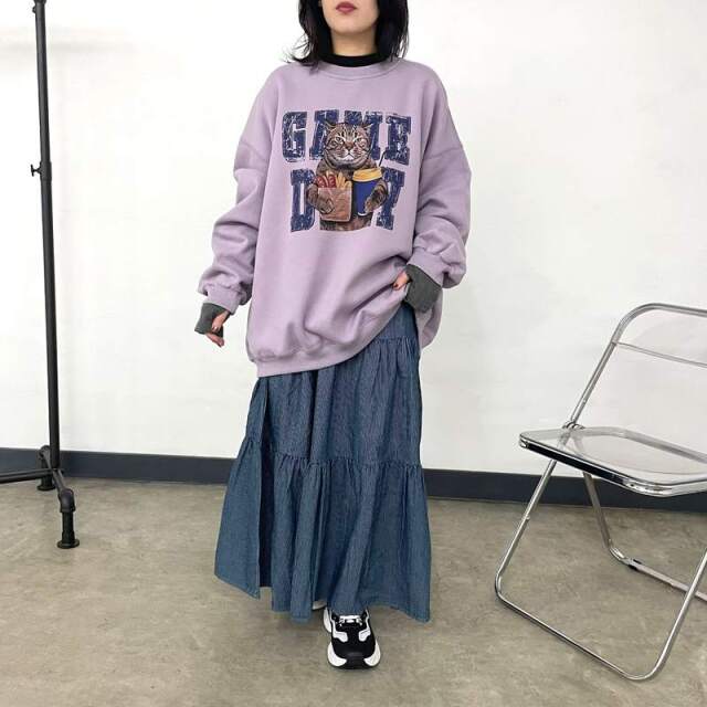 ヒッコリーティアードスカート