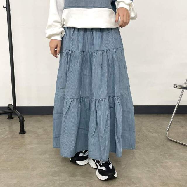 ヒッコリーティアードスカート