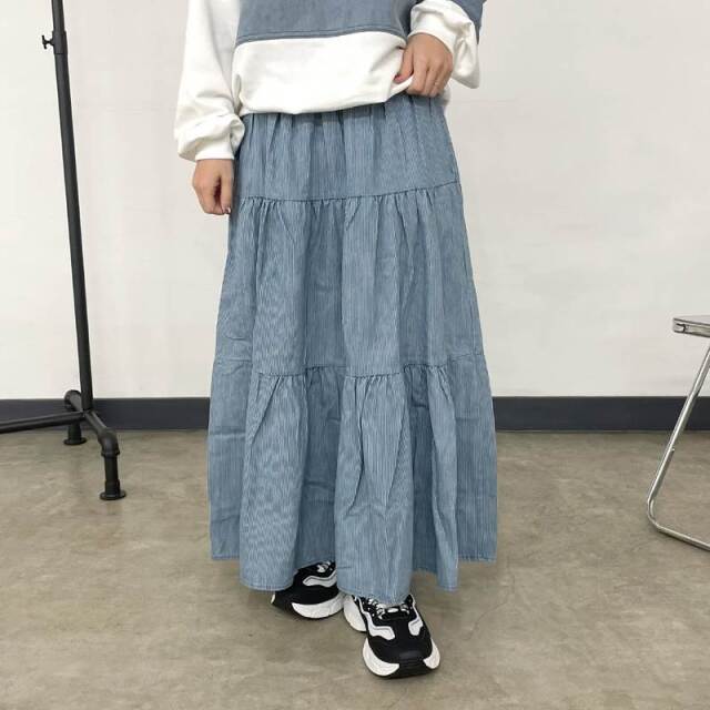 ヒッコリーティアードスカート