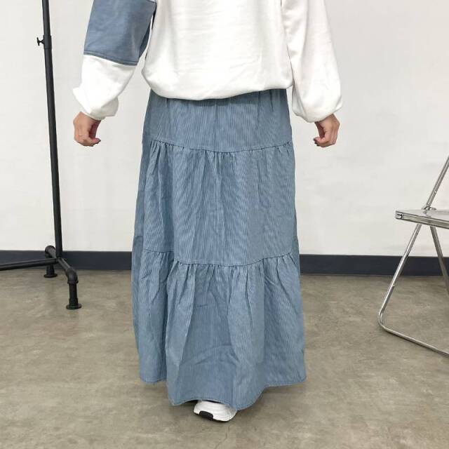 ヒッコリーティアードスカート