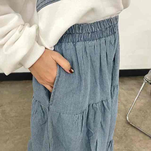 ヒッコリーティアードスカート