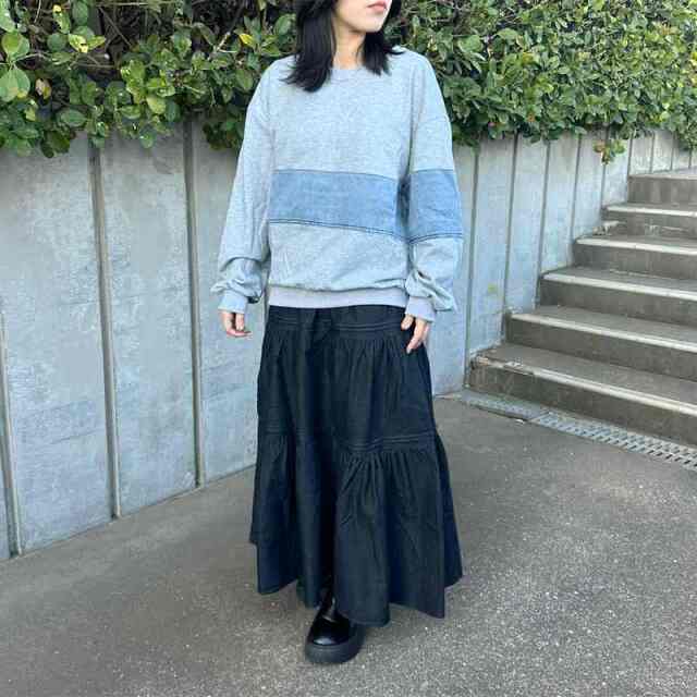 デニムティアードスカート