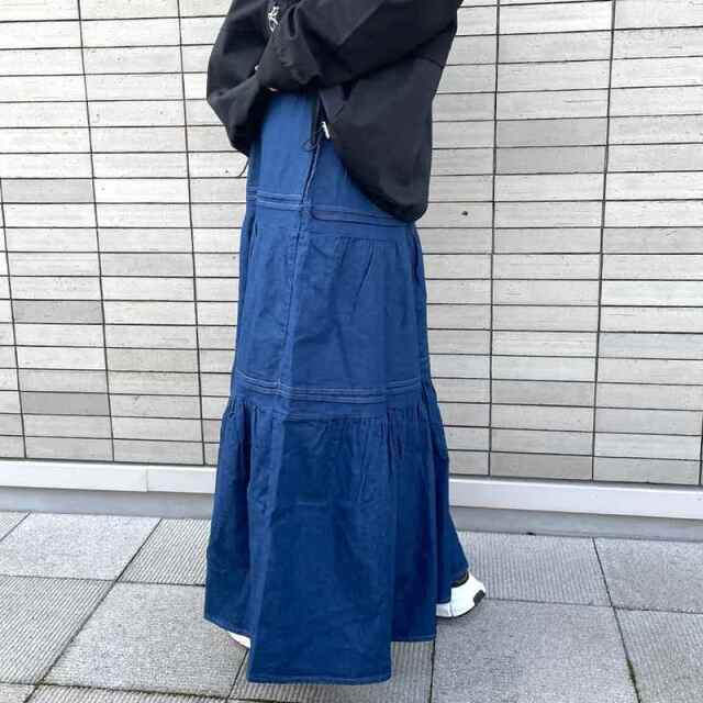 デニムティアードスカート