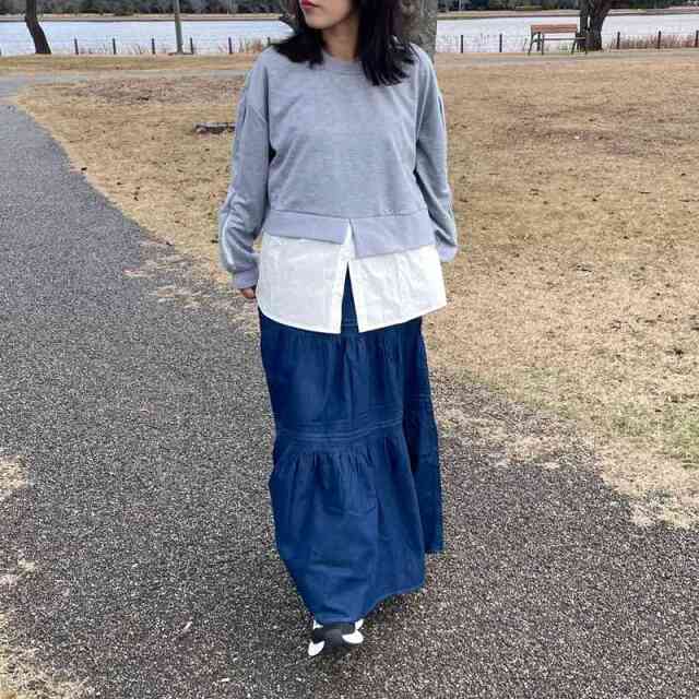 デニムティアードスカート