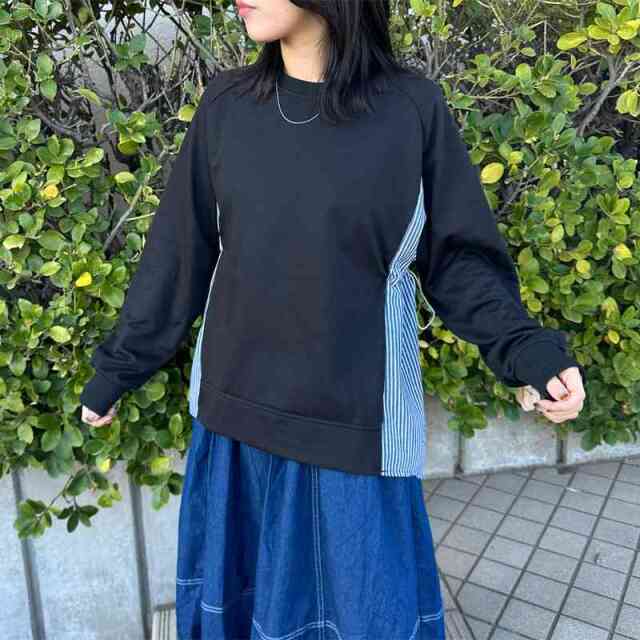 ヒッコリー切替ドロストプルオーバー