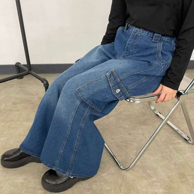 デニムカーゴパンツ