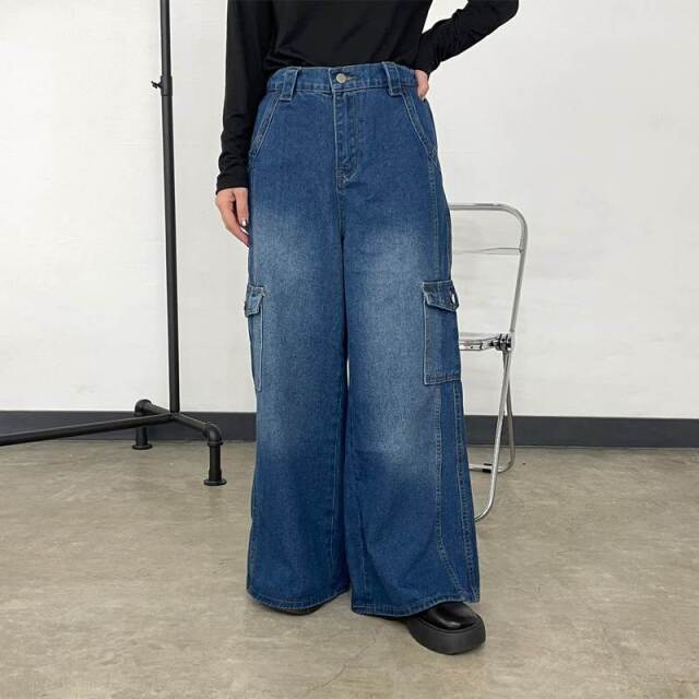 デニムカーゴパンツ