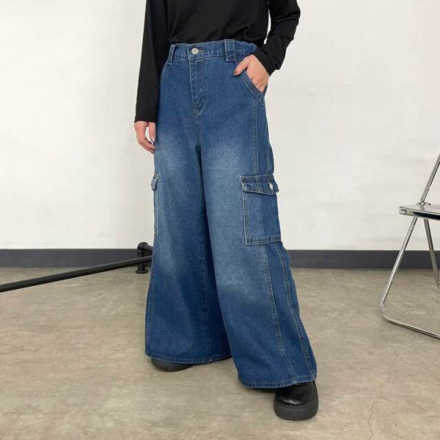 デニムカーゴパンツ