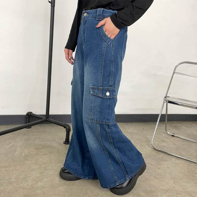 デニムカーゴパンツ