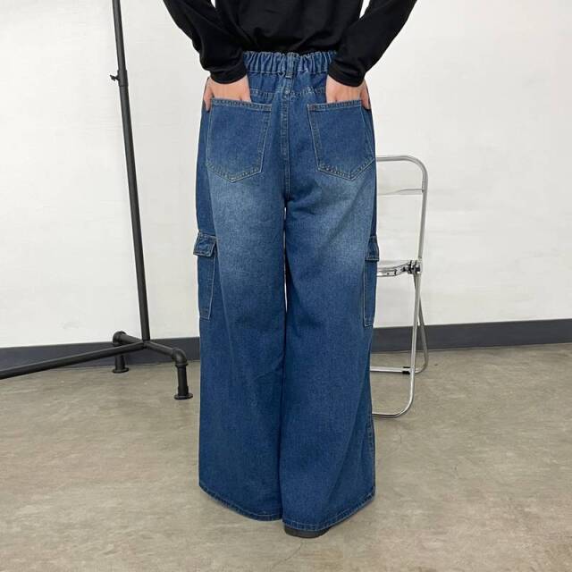 デニムカーゴパンツ