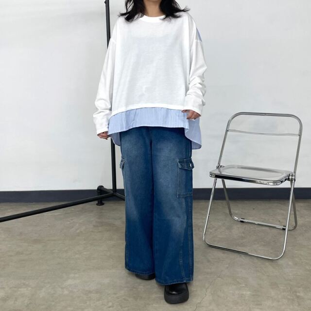 デニムカーゴパンツ