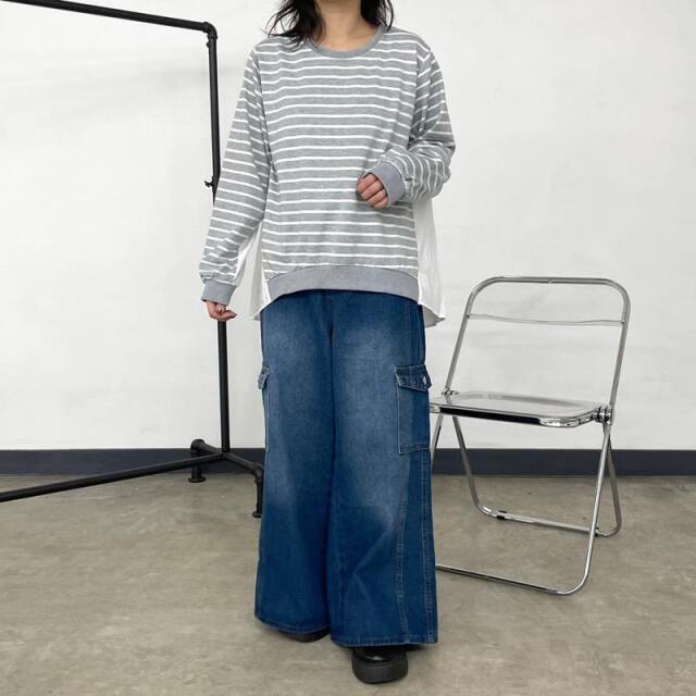 デニムカーゴパンツ