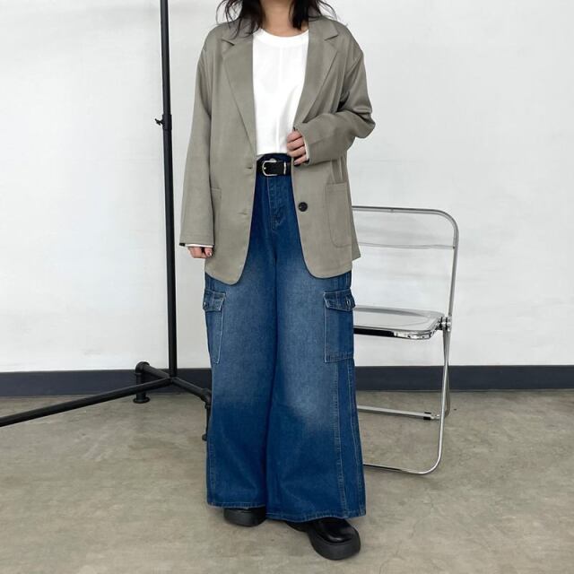 デニムカーゴパンツ