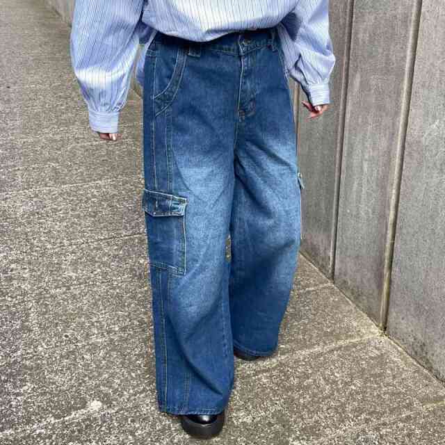 デニムカーゴパンツ