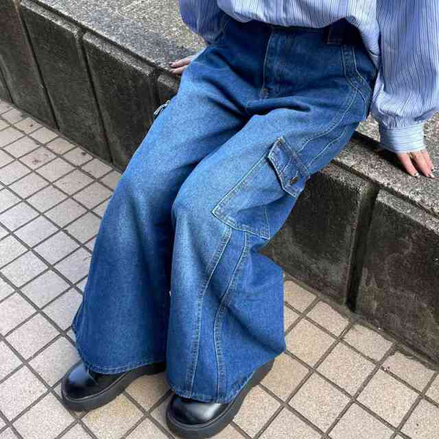 デニムカーゴパンツ