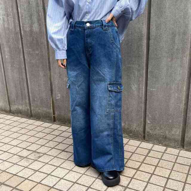 デニムカーゴパンツ