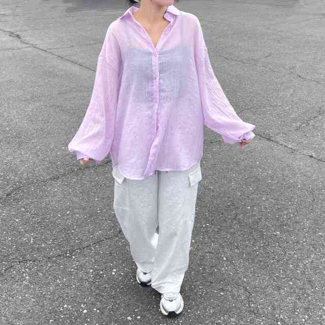 ガーゼシアーシャツ
