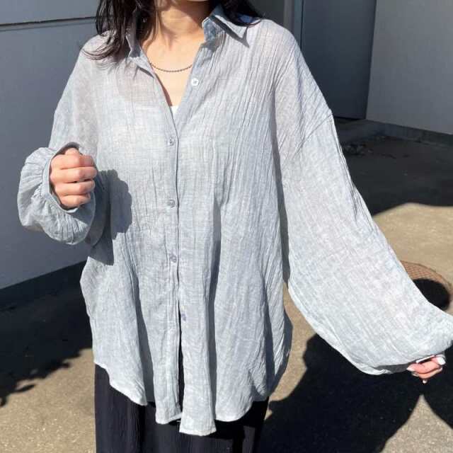 ガーゼシアーシャツ