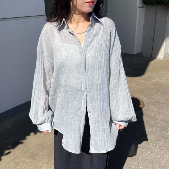 ガーゼシアーシャツ