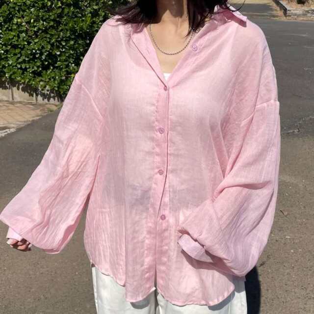 ガーゼシアーシャツ
