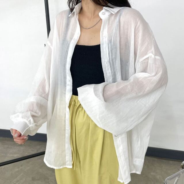 ガーゼシアーシャツ