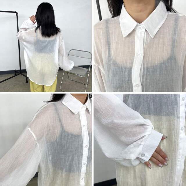 ガーゼシアーシャツ