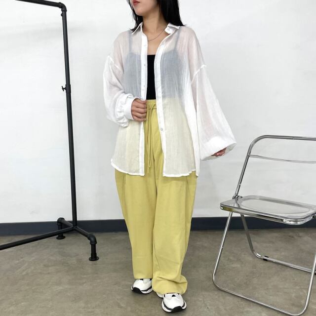 ガーゼシアーシャツ